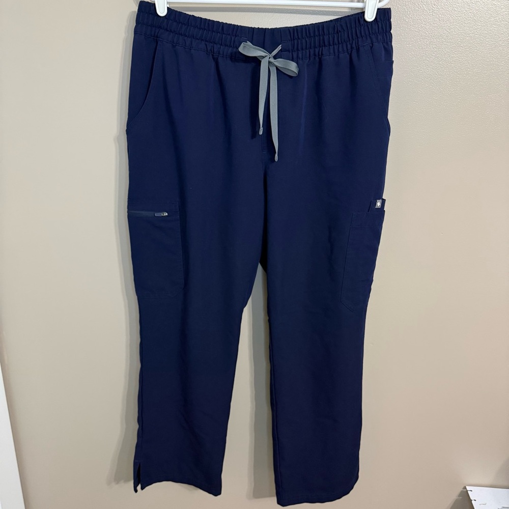 Figs Navy Straight Leg Technical Collection Scrub Pants Pockets Women’s XXL/P